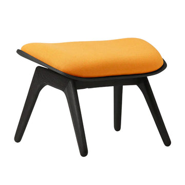 The Reader Ottoman Skammel - Black/Tangerine - 42x60 cm - Umage