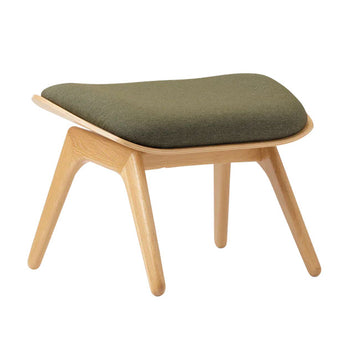 The Reader Ottoman Skammel - Oak/Morning meadows - 42x60 cm - Umage
