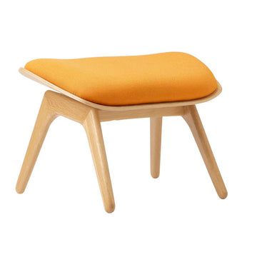 The Reader Ottoman Skammel - Oak/Tangerine - 42x60 cm - Umage