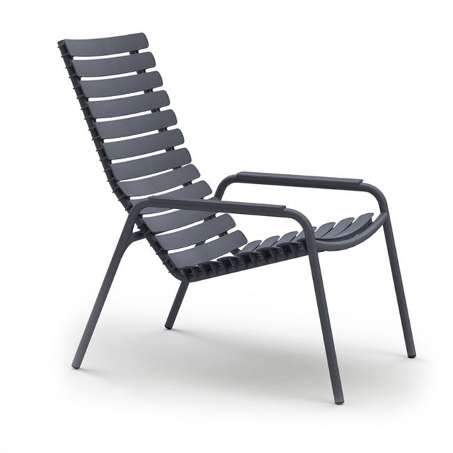 ReClips Lounge chair - Dark grey - HOUE