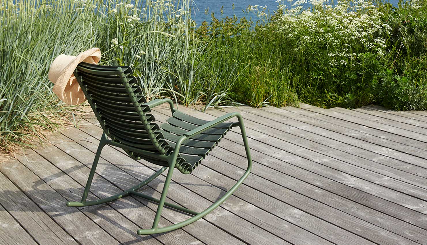 ReClips Rocking Chair gyngestol - Olive green - HOUE