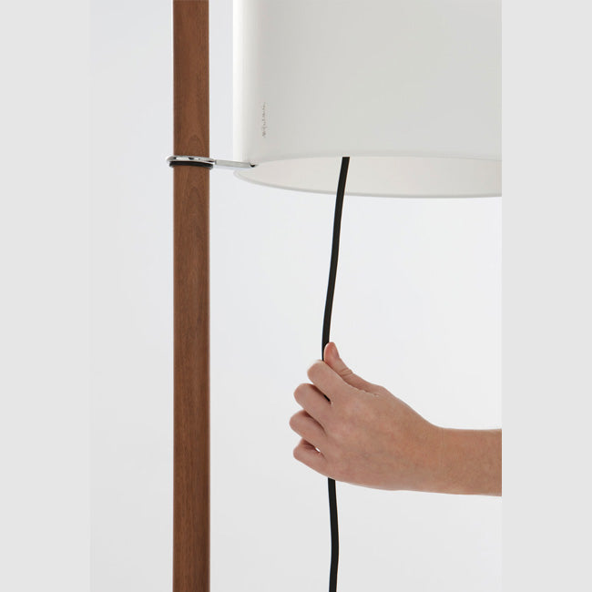 TMM Gulvlampe Eg/Hvid skærm - Santa & Cole