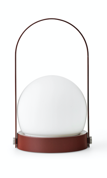 Carrie bordlampe Transportabel - Burned Red - H: 24,5 cm. - Audo Copenhagen