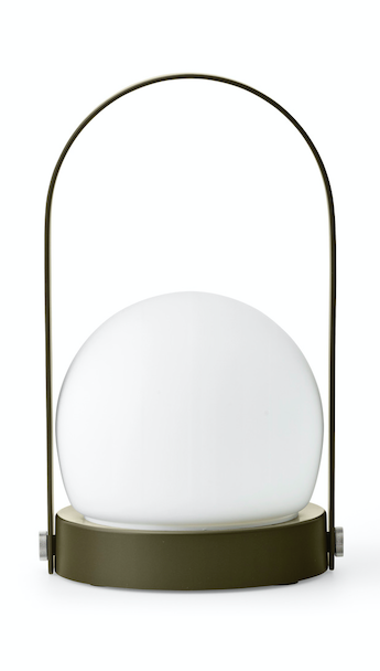 Carrie bordlampe Transportabel - Olive - H: 24,5 cm. - Audo Copenhagen