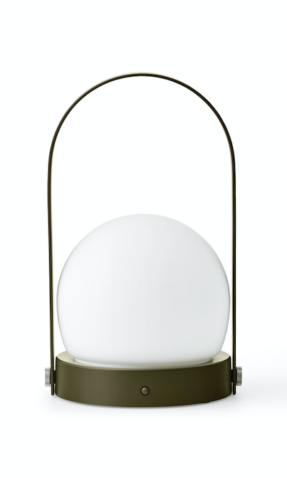 Carrie bordlampe Transportabel - Olive - H: 24,5 cm. - Audo Copenhagen