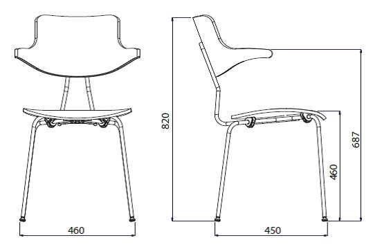 VL118 spisebordsstol - Vermund