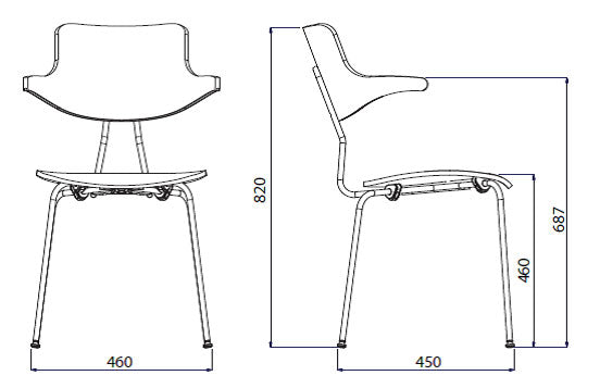 VL118 spisebordsstol (Læder) - Vermund