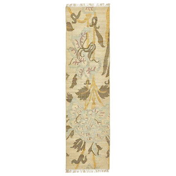Somerset II Jute Kelim Løber - 70x250 - Beige/Moss/Orange - Liv Interior