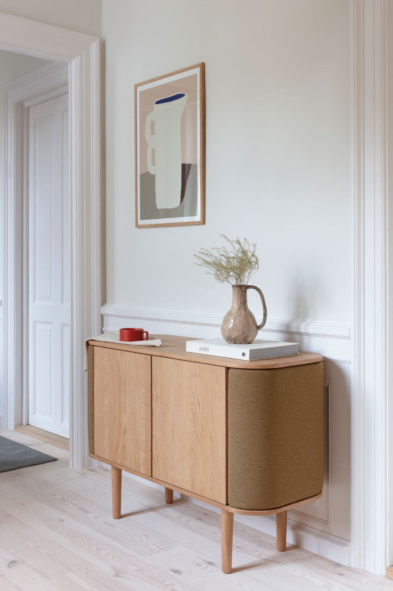 Treasures 2-Dørs Skab - Oak / Sugar Brown - 109x75x43 - Umage