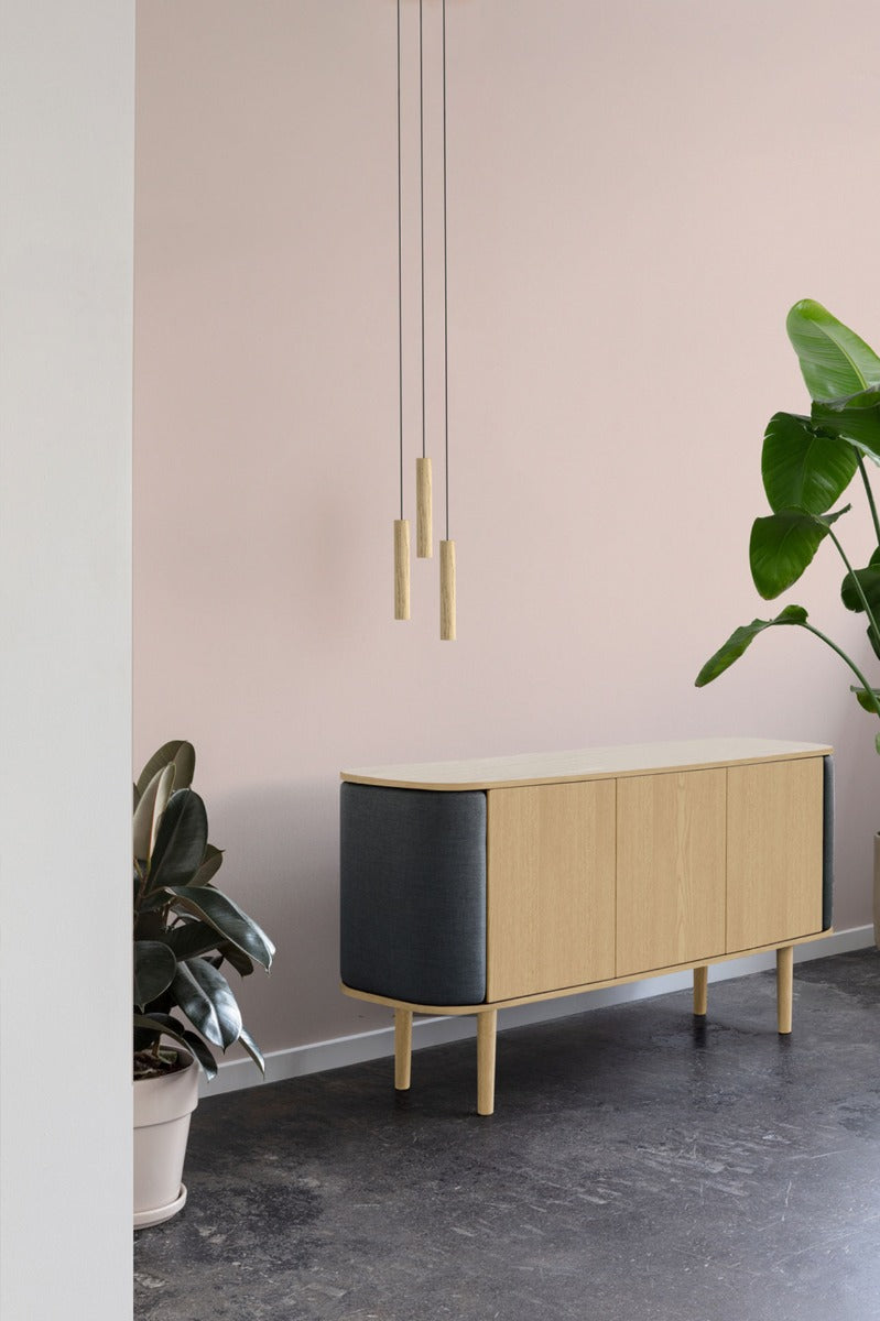 Treasures 3-Dørs Skab - Oak / Shadow - 150x75x43 - Umage