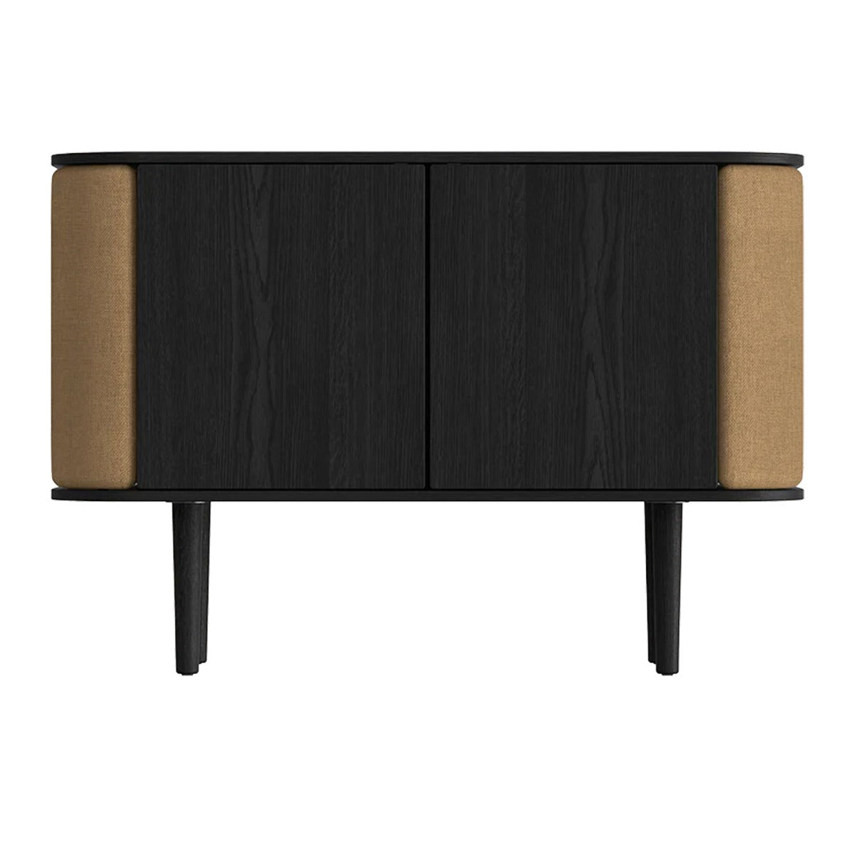 Treasures 2-Dørs Skab - Black Oak / Sugar Brown - 109x75x43 - Umage