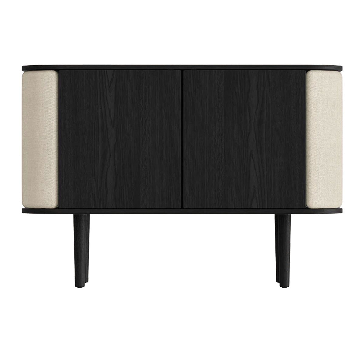 Treasures 2-Dørs Skab - Black Oak / White Sands - 109x75x43 - Umage