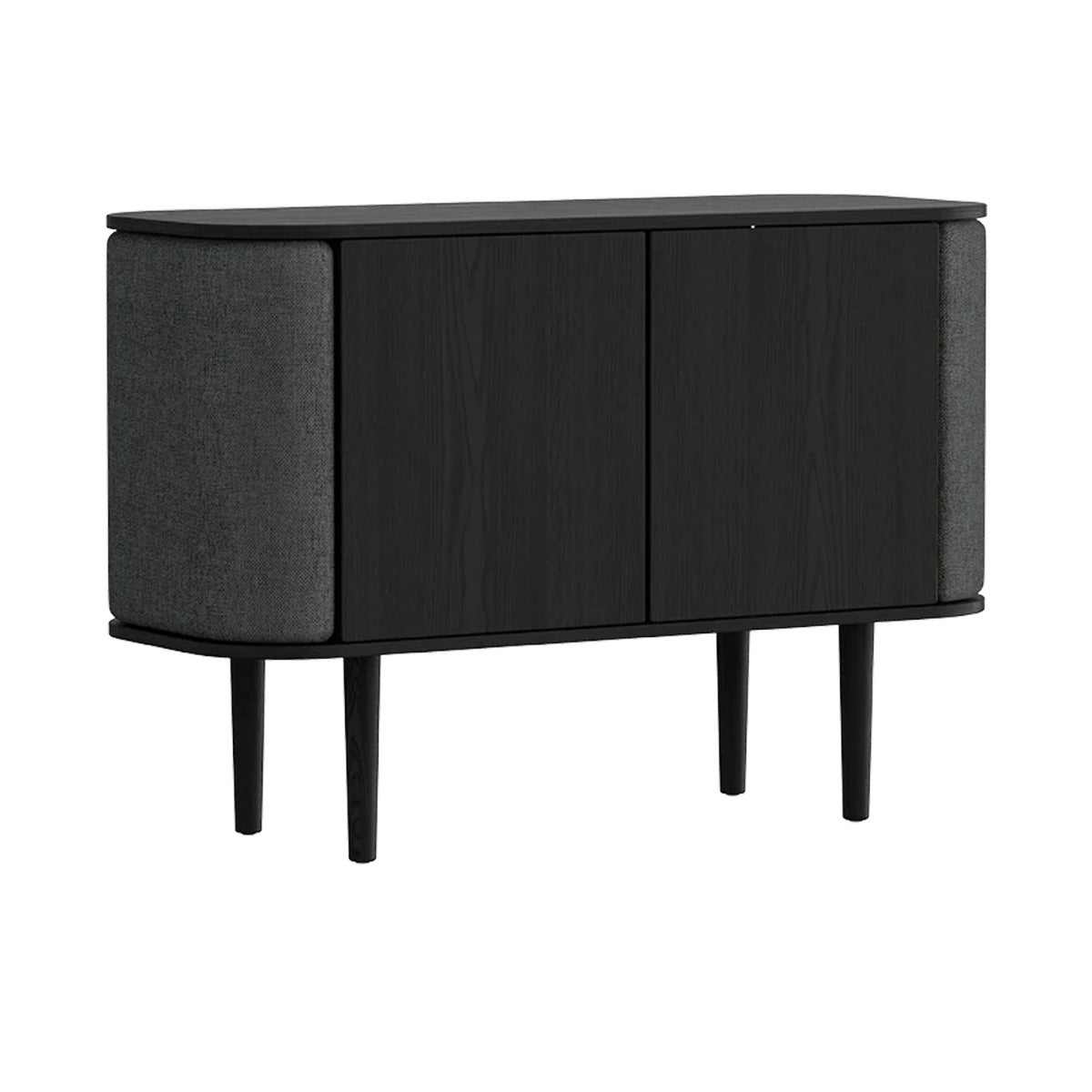 Treasures 2-Dørs Skab - Black Oak / Shadow - 109x75x43 - Umage