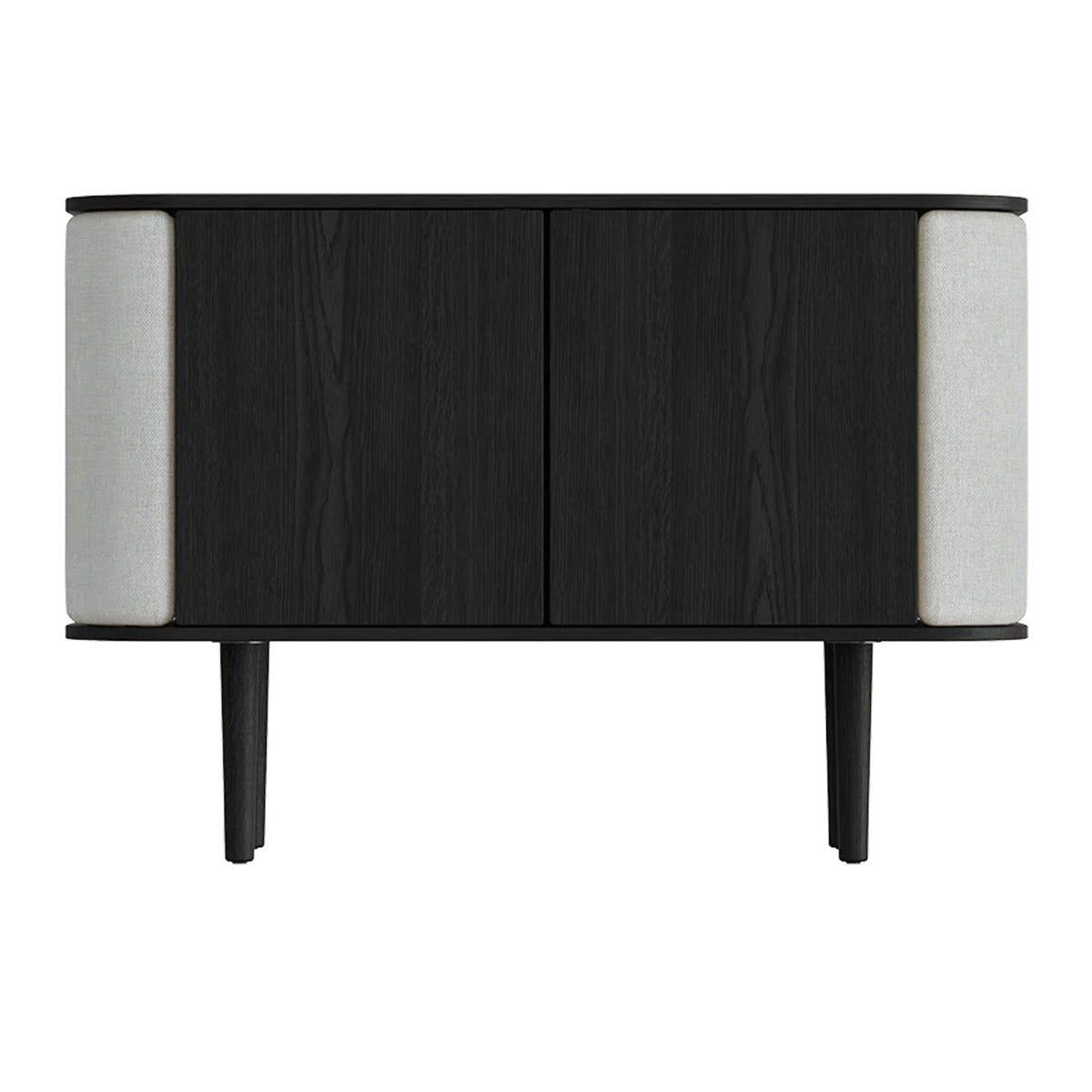 Treasures 2-Dørs Skab - Black Oak / Sterling - 109x75x43 - Umage