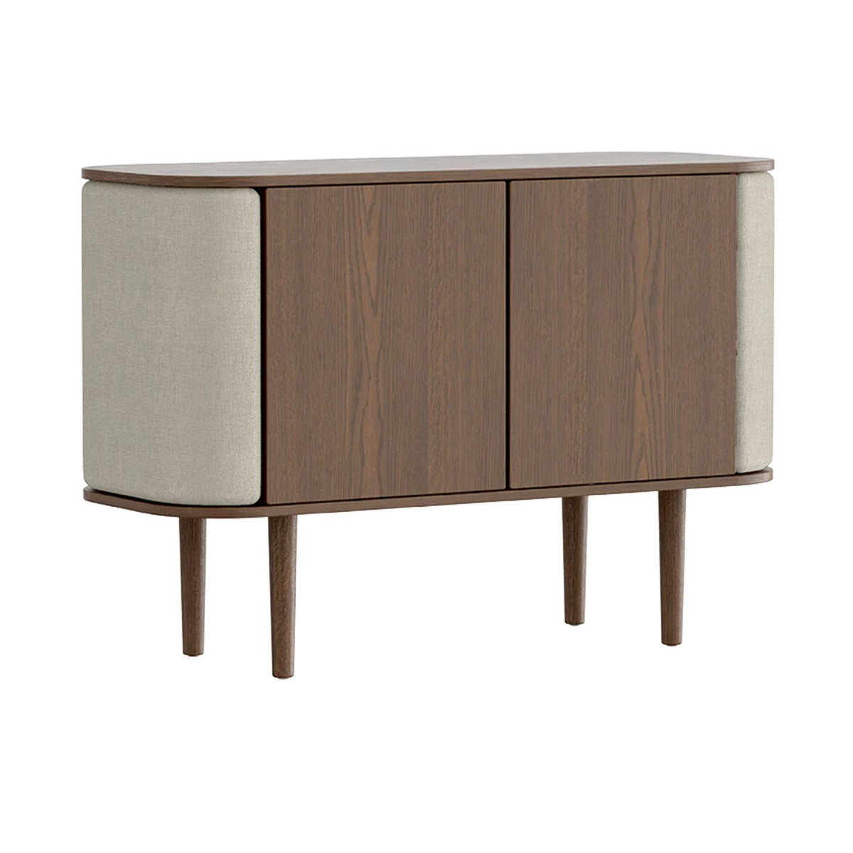 Treasures 2-Dørs Skab - Dark Oak / White Sands - 109x75x43 - Umage