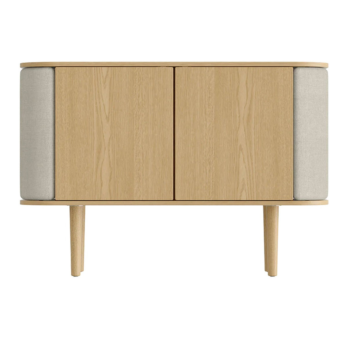 Treasures 2-Dørs Skab - Oak / White Sands - 109x75x43 - Umage