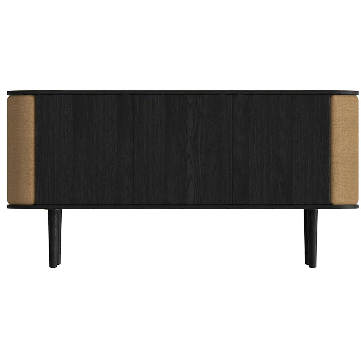 Treasures 3-Dørs Skab - Black Oak / Sugar Brown - 150x75x43 - Umage