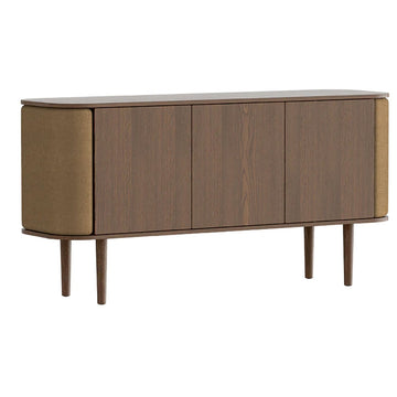 Treasures 3-Dørs Skab - Dark Oak / Sugar Brown - 150x75x43 - Umage