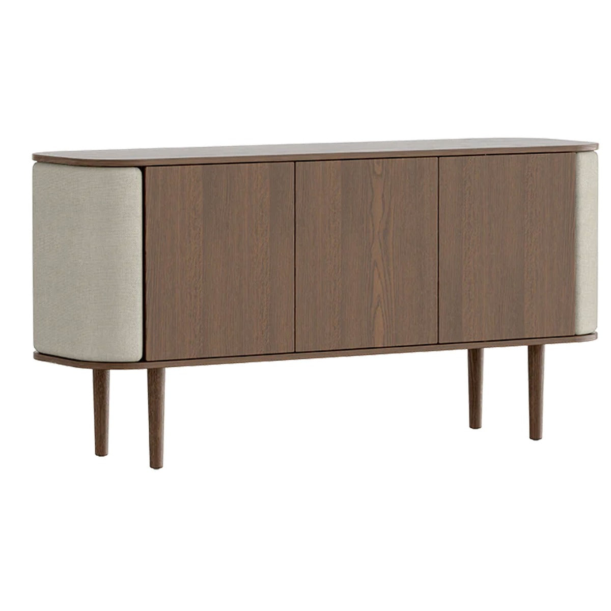 Treasures 3-Dørs Skab - Dark Oak / White Sands - 150x75x43 - Umage