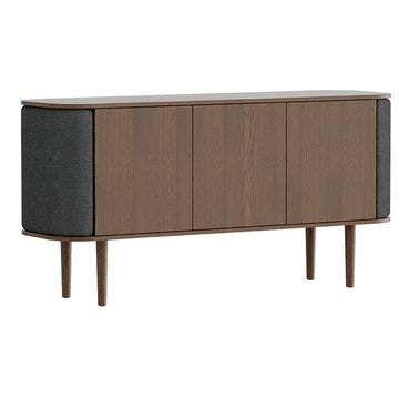 Treasures 3-Dørs Skab - Dark Oak / Shadow - 150x75x43 - Umage
