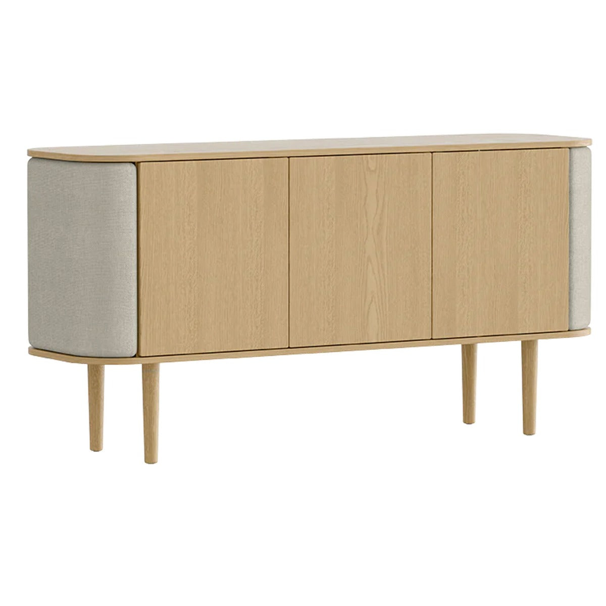 Treasures 3-Dørs Skab - Oak / White Sands - 150x75x43 - Umage