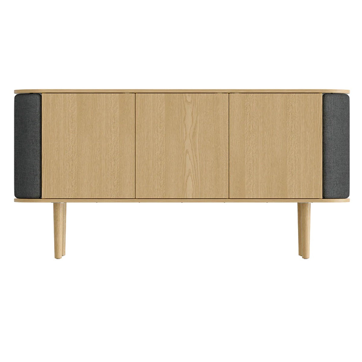 Treasures 3-Dørs Skab - Oak / Shadow - 150x75x43 - Umage