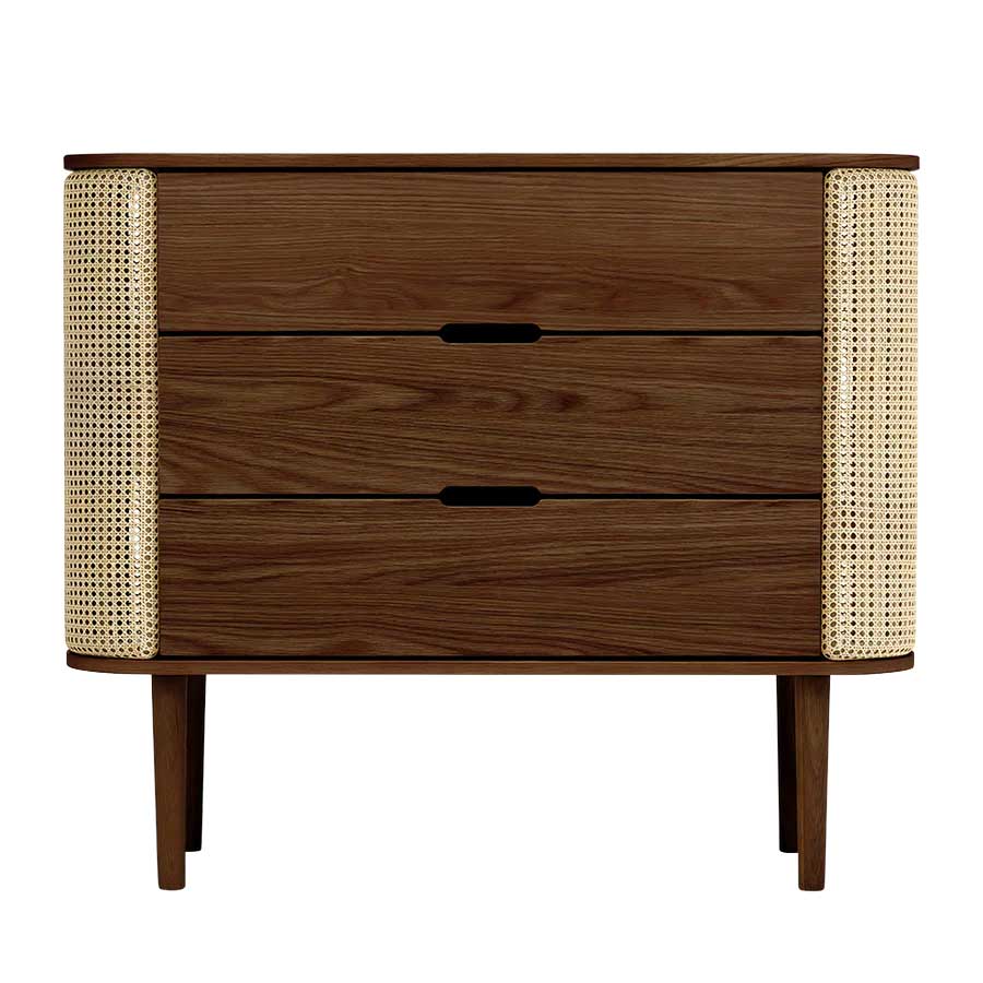 Treasures Kommode - 109.2x93x43 - Dark Oak / Venetian Cane - Umage