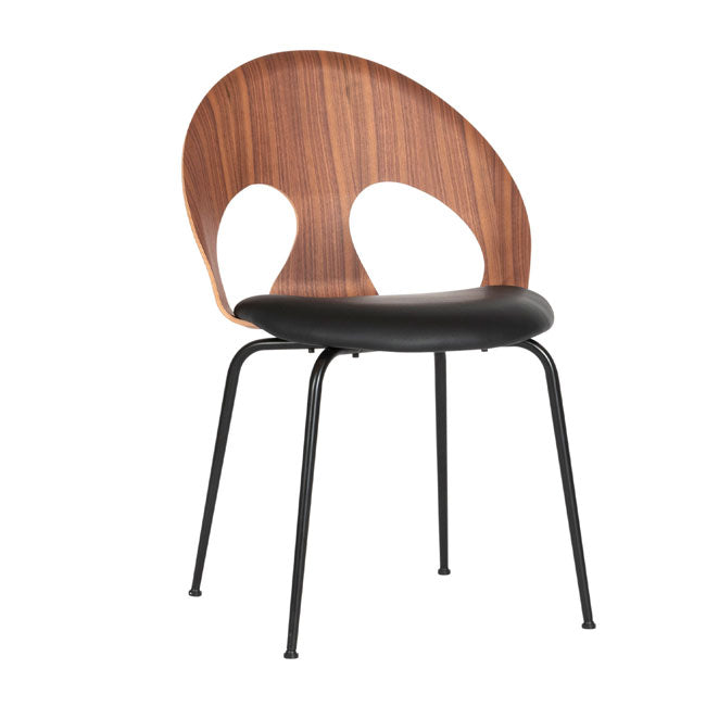 VL1100 Øjestol spisebordsstol (Læder) - Vermund