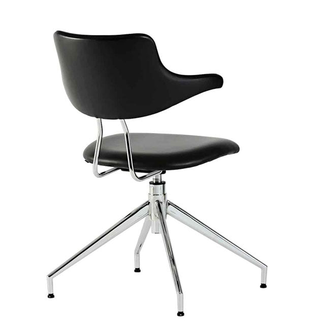 VL119 spisebordsstol (Læder m/drej) - Vermund