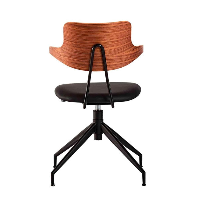 VL119 spisebordsstol (Sædepolstret - Læder m/drej) - Vermund