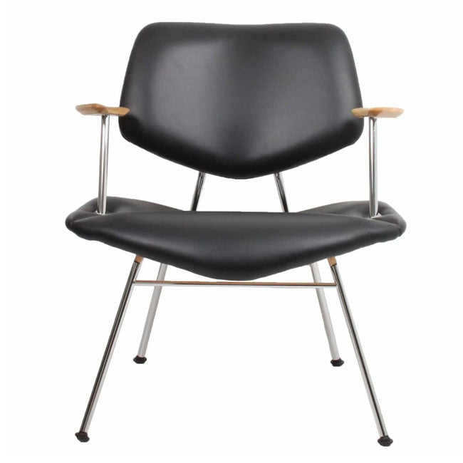 VL135 Cosy lænestol m/armlæn (Læder) - Vermund