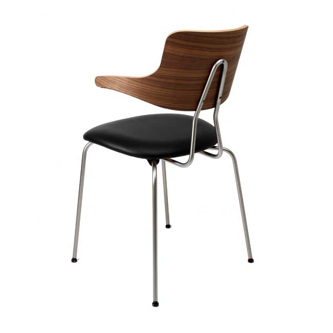 VL118 spisebordsstol (Sædepolstret - Læder) - Vermund