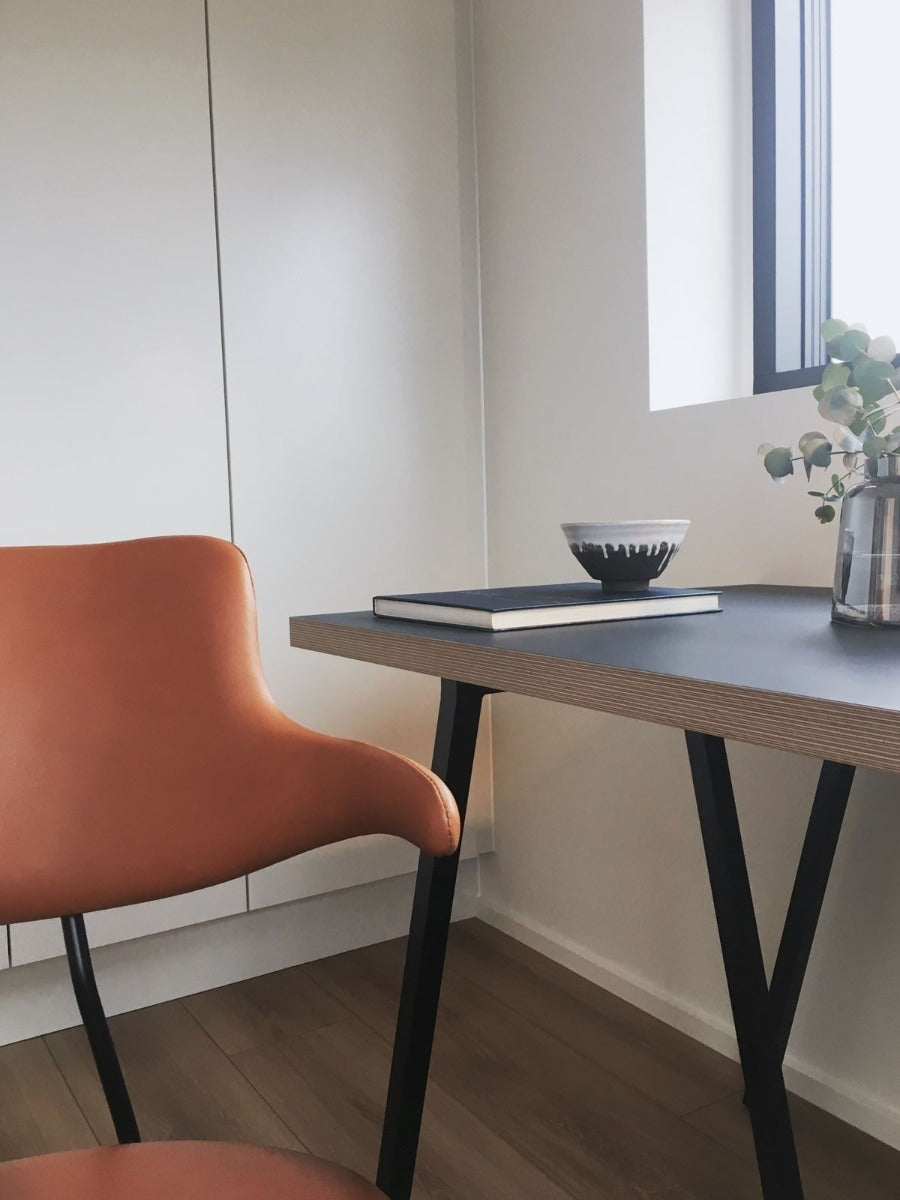 VL119 spisebordsstol (Læder m/drej) - Vermund