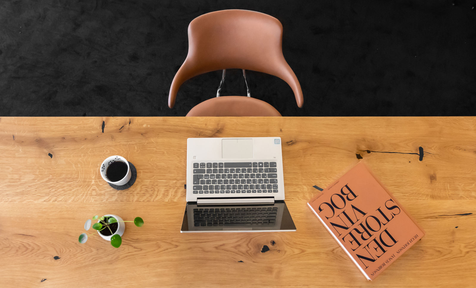 VL119 spisebordsstol (Læder m/drej) - Vermund