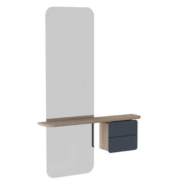 One More Look Spejl - Oak/Anthracite Grey - H: 118 cm - Umage