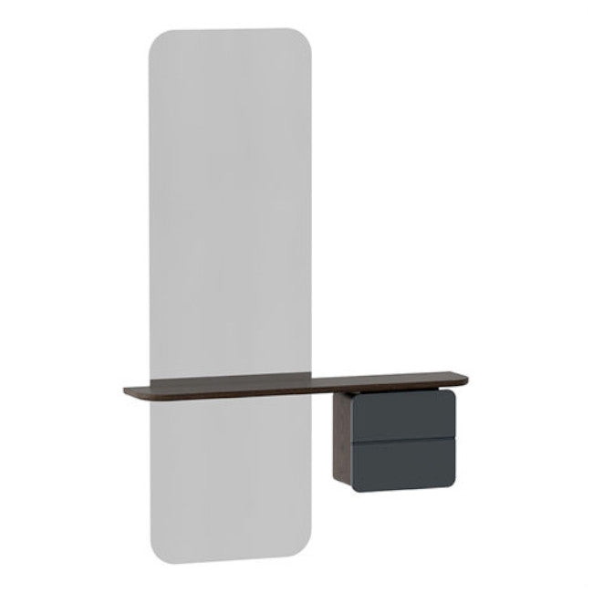 One More Look Spejl - Dark Oak/Anthracite Grey - H: 118 cm - Umage