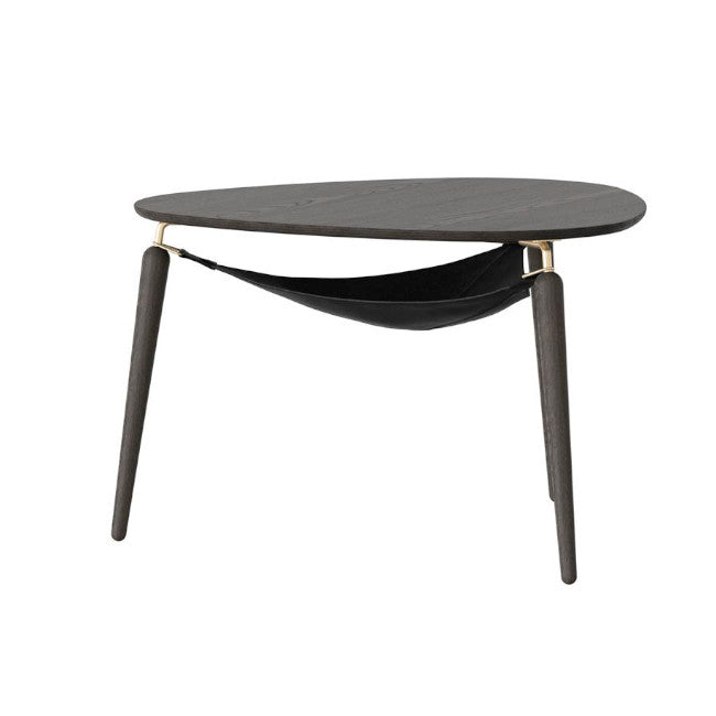 Hang Out Sofabord - Black Oak/Brass - H: 49 cm - Umage