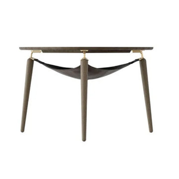 Hang Out Sofabord - Dark Oak/Brass - H: 49 cm - Umage