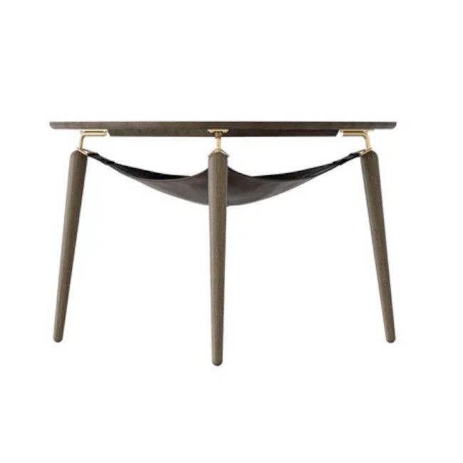 Hang Out Sofabord - Dark Oak/Brass - H: 49 cm - Umage