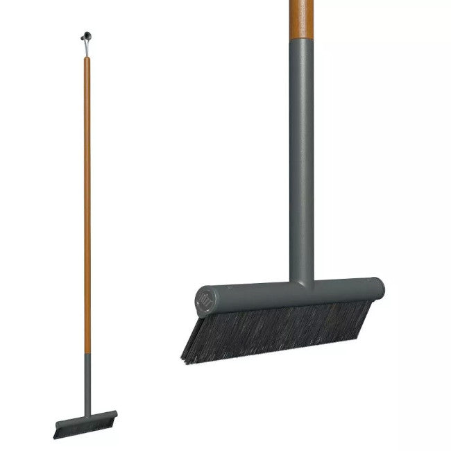 Udendørs kost - Antracite/teak - 50 cm - Rizz