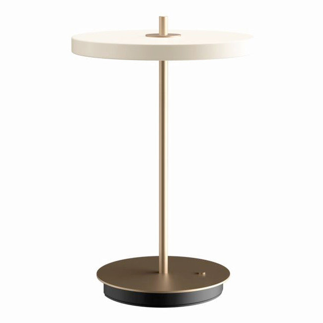 Asteria Move Trådløs Bordlampe - Pearl White- H: 30,6 cm - Umage
