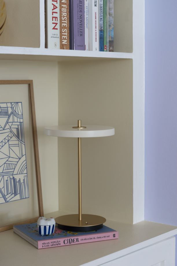 Asteria Move Trådløs Bordlampe - Pearl White- H: 30,6 cm - Umage