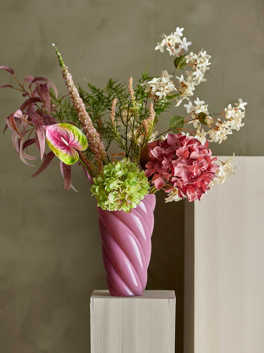 Hydrangea Stilk, Rosa, Kunstige Blomster - Bloomingville