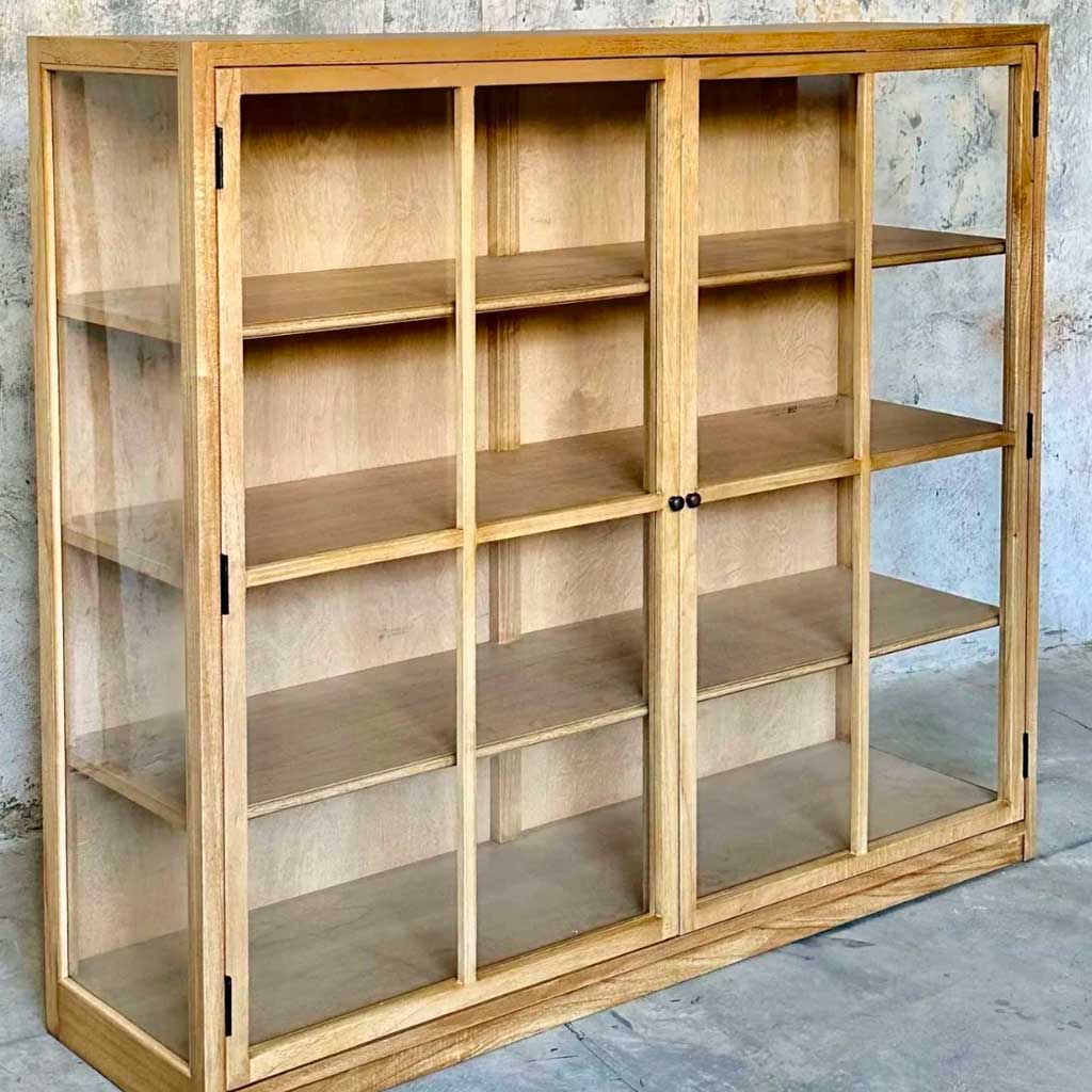 Vitrineskab - Eg - 140x120 - ByH