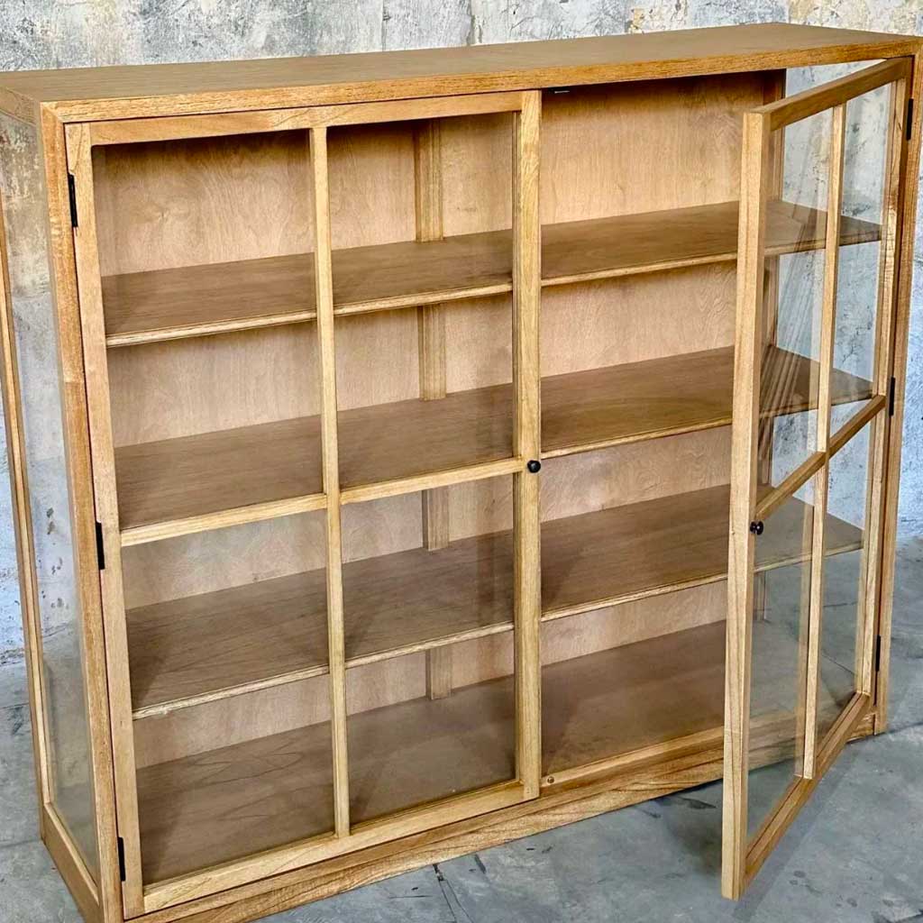 Vitrineskab - Eg - 140x120 - ByH
