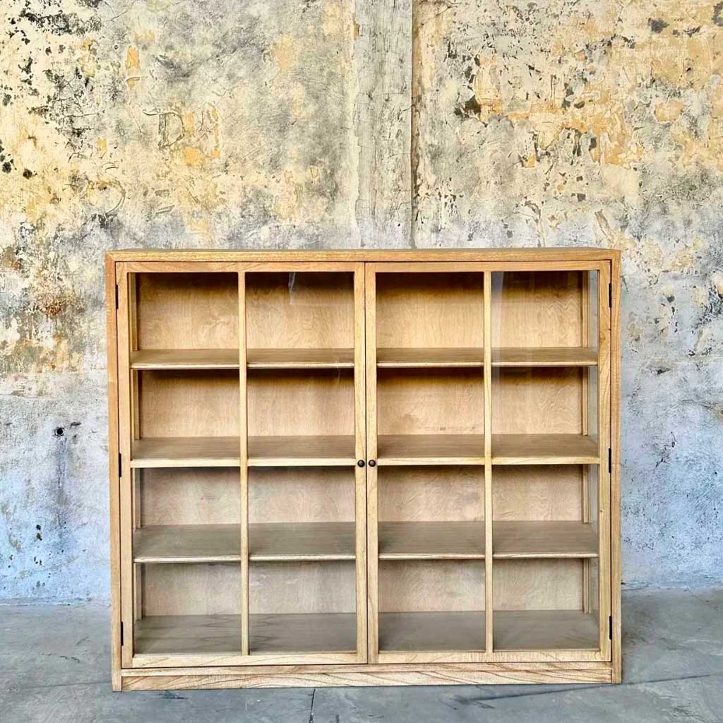 Vitrineskab - Eg - 140x120 - ByH