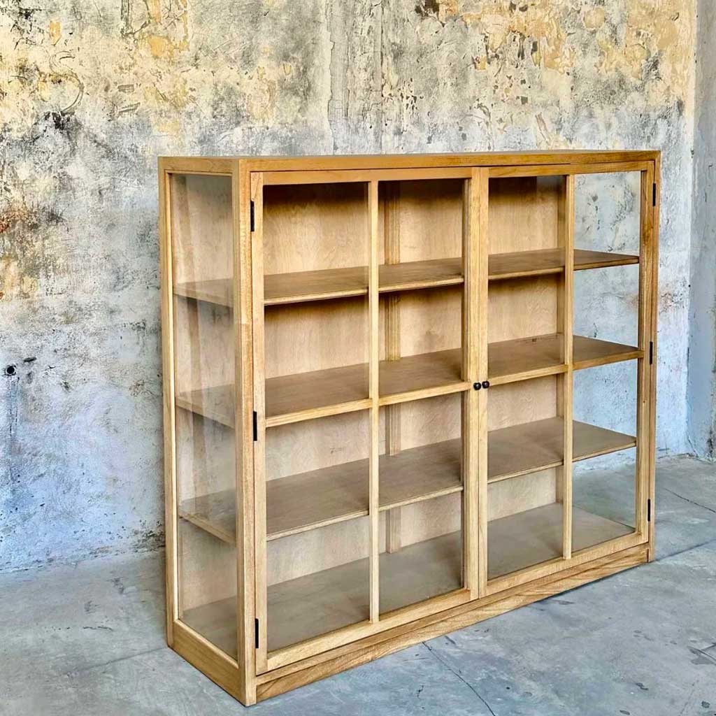 Vitrineskab - Eg - 140x120 - ByH