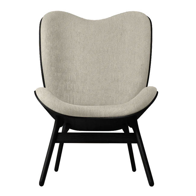 A Conversation Piece Tall Lænestol - Black / White Sands - H: 106 cm - Umage