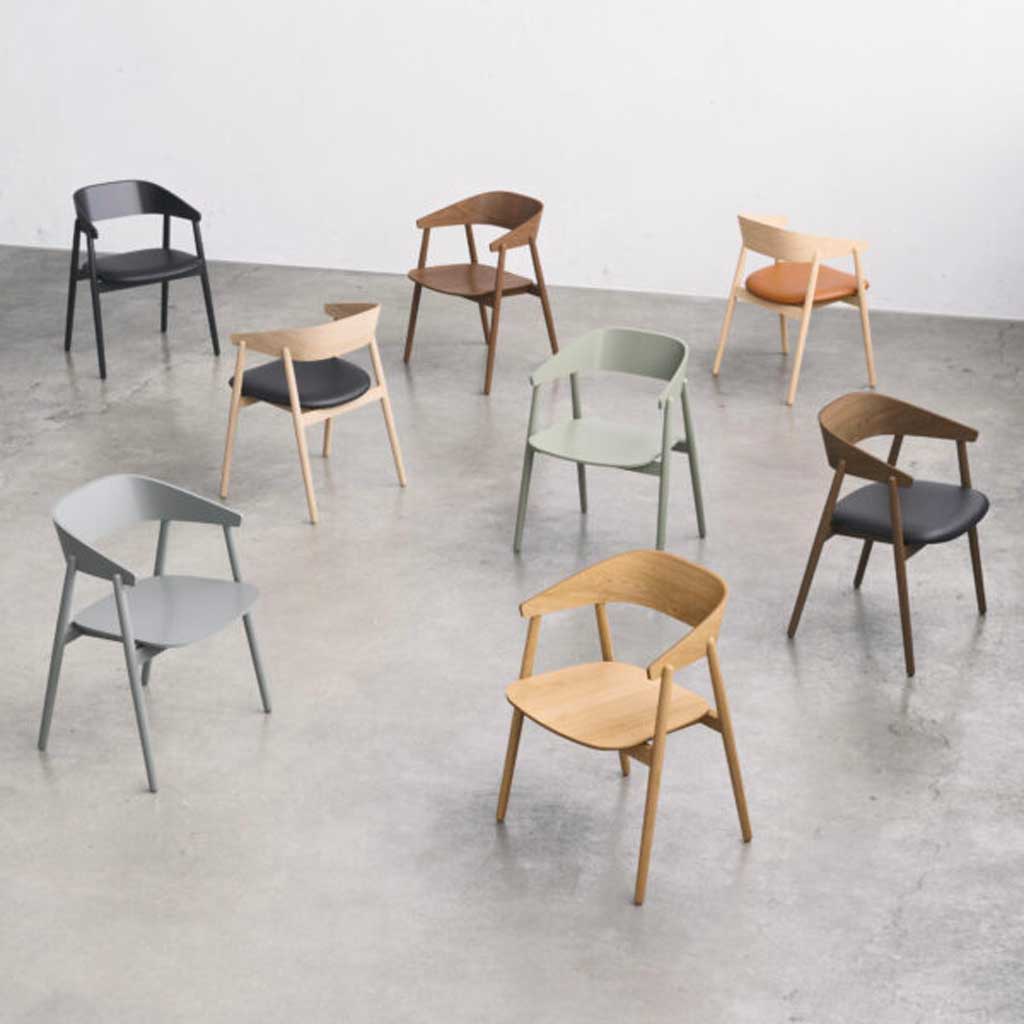 AC2 spisebordsstol - Bøg hvidpigmenteret mat lak - Andersen Furniture