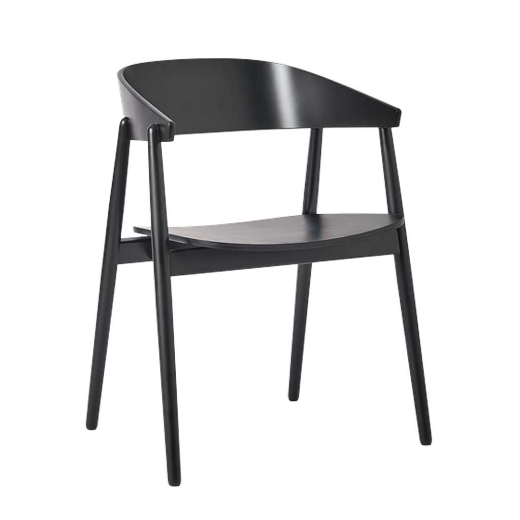 AC2 spisebordsstol - Bøg sort mat lak - Andersen Furniture